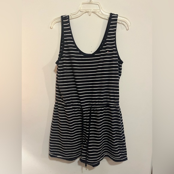 Tommy Hilfiger Nautical Striped Romper - Picture 1 of 6